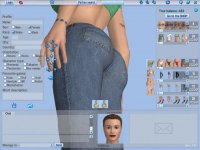 create your 3d character, achat character editor choosing items in the character