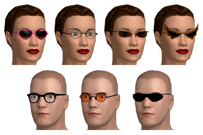 fashion glasses in 3D sex game AChat