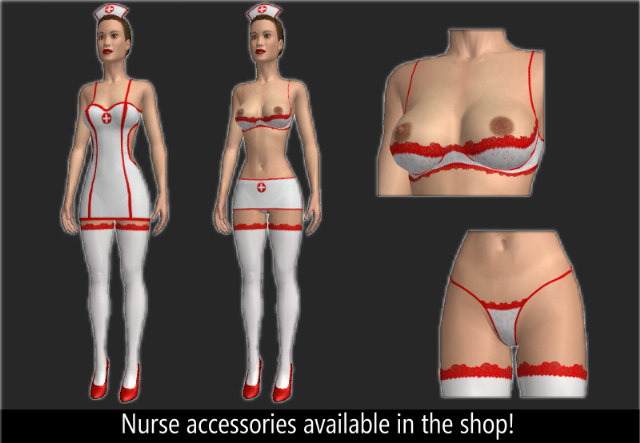 nurse dress for role playing in 3D sex game AChat