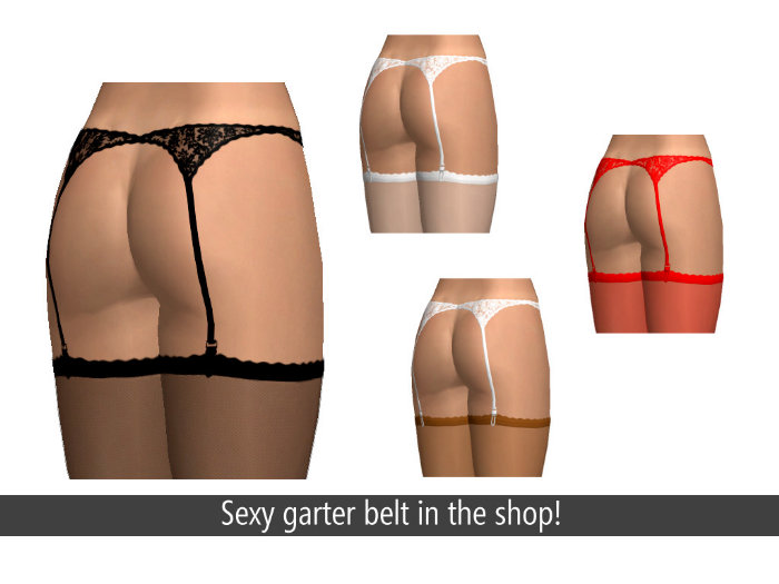 sexy garter belt and stockings in 3D sex game AChat