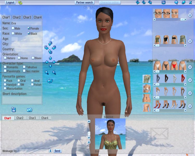 Screenshot 03 of 3d Erotic Client for Online Sex Game play Software