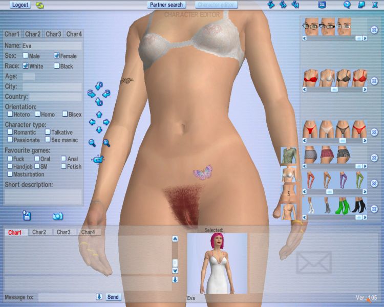 Screenshot 10 of 3d Erotic Client for Online Sex Game play Software