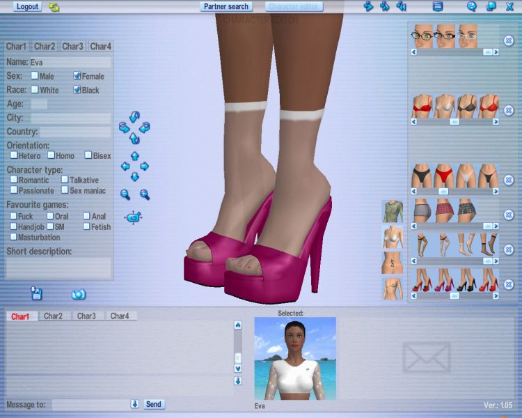 Screenshot 25 of 3d Erotic Client for Online Sex Game play Software