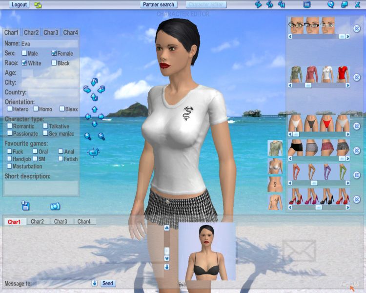 Screenshot 34 of 3d Erotic Client for Online Sex Game play Software