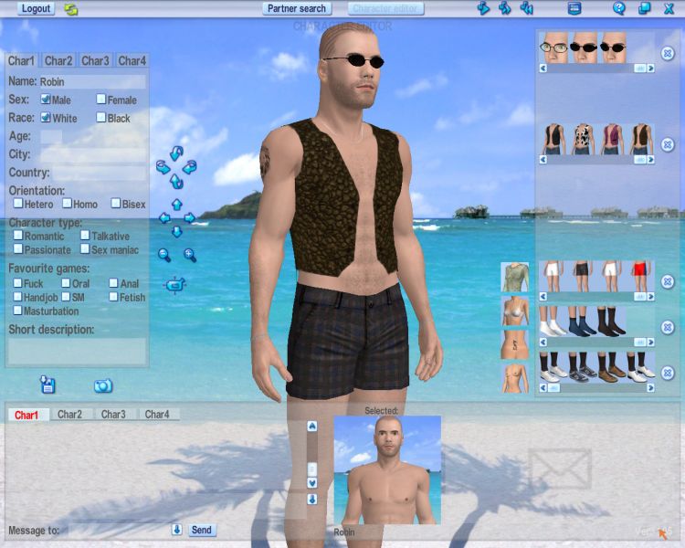 Screenshot 47 of 3d Erotic Client for Online Sex Game play Software