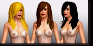 Long hair styles - Blonde Black Brown - last added content