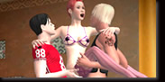 AChat Virtual Sex Update: Threesome double sided pleasure - Fill both holes!