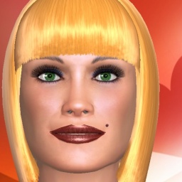 3Dsex game playing AChat community member bisexual vuloptuous girl Christinee, 