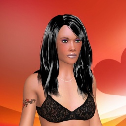 Online sex games player Kymberlee in 3D Sex World