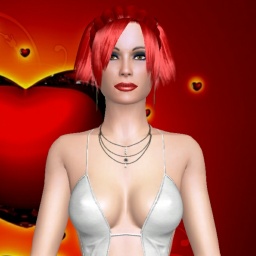 3Dsex game playing AChat community member heterosexual sentimental girl Caitly, 