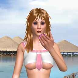 see bisexual brute shemale HannaTS, Germany, open for all and hungry for cum while playing porn game online