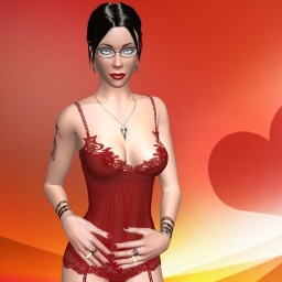 Virtual Sex user Fuckia in 3Dsex World of AChat