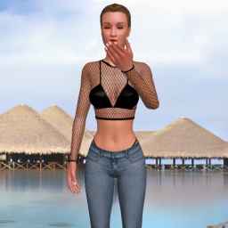 adults enjoying 3D sex games like bisexual sensual shemale Maryssah, 