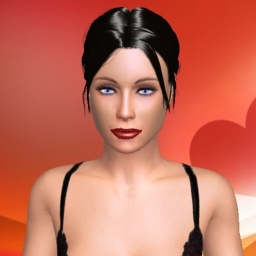 3Dsex game playing AChat community member bisexual voluptuous girl Nina_222, 