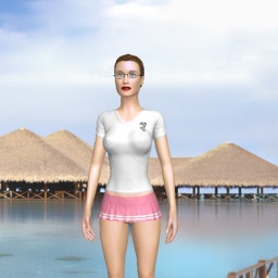 3Dsex game playing AChat community member heterosexual erotic girl Perla, 
