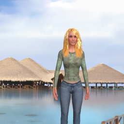 3Dsex game playing AChat community member heterosexual voluptuous girl Sarah_323, 