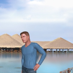 Free virtual sex games fan Waterdog in AChat 3D Adult World