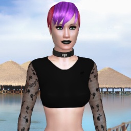hot bisexual brute girl Kyootie, Nowhere,  enjoys online 3Dsex