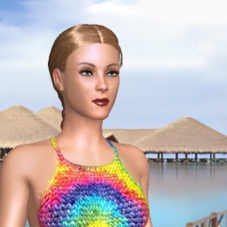 3Dsex game playing AChat community member bisexual voluptuous girl WeedBitch, High and horny, 