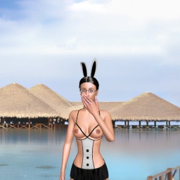 connect and play virtual 3D sex with  hot shemale Playdol69, 