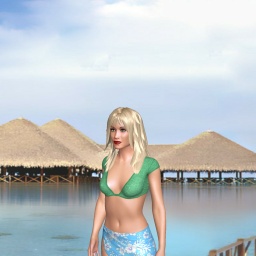 see bisexual amorous shemale Danaye,  while playing porn game online