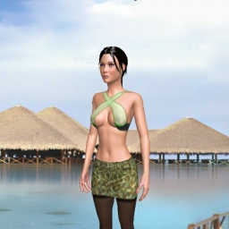 hot bisexual brute shemale NahirSch, Argentina,  enjoys online 3Dsex