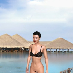 3Dsex game playing AChat community member heterosexual sexy girl Sunny_77, 
