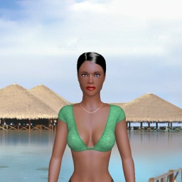 3Dsex game playing AChat community member bisexual voluptuous girl Renelle, 