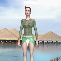 hot  sensitive girl ALiceFer,  enjoys online 3Dsex