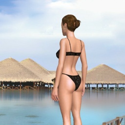 3Dsex game playing AChat community member bisexual voluptuous girl Flame531, 