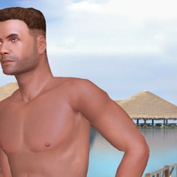 connect and play virtual 3D sex with  hot boy Baines, 