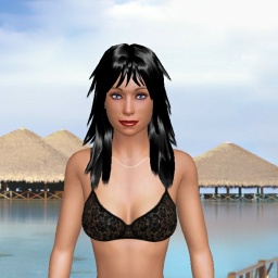 see heterosexual lustful girl Bambia,  while playing porn game online