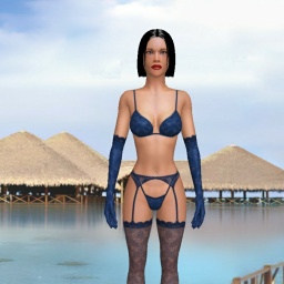 3Dsex game playing AChat community member heterosexual nymphomaniac girl DeewBluew, 