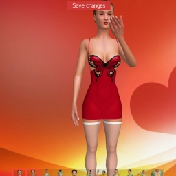 3Dsex game playing AChat community member bisexual sentimental girl Taya, 