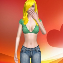 free 3D sex game adventures with heterosexual sex maniac girl Caitzx, USA, 