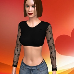 3Dsex game playing AChat community member heterosexual lush girl Aya19, 