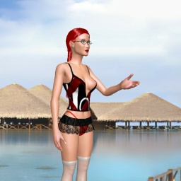 adults enjoying 3D sex games like bisexual fiend girl Gues_13p, 