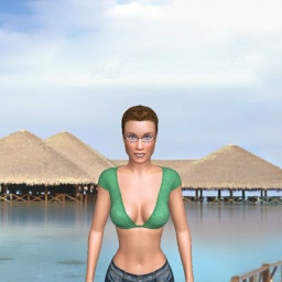 multiplayer virtual sex game player bisexual passionate girl LanaKL, 