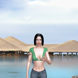 3Dsex game playing AChat community member bisexual lustful girl CherryRogue, 