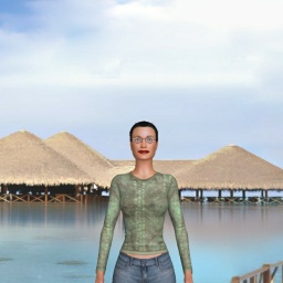 3Dsex game playing AChat community member heterosexual sexy girl Bellot_a, 