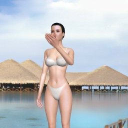 3D sex game community member heterosexual fiend girl Topki, 