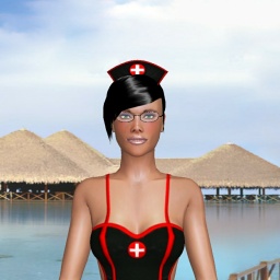 free cybersex experience with bisexual bugger shemale Apple305, submissive slutty nurse