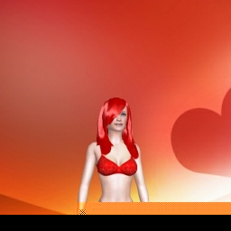 virtual sex game playing w. single girls like bisexual narcissist girl Gutterrot, USA, 