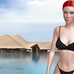 for 3D virtual sex game, join and contact  hot shemale Haizeti, 