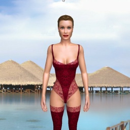 3Dsex game playing AChat community member  vuloptuous girl Vedofa, 