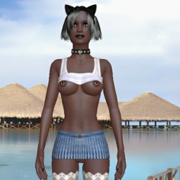 Online sex games player Kemi in 3D Sex World