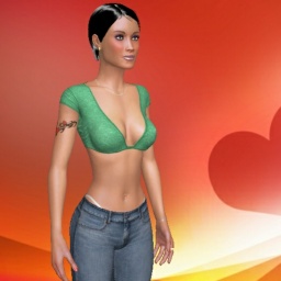 play virtual sex games with mate  fond girl Ana400, 