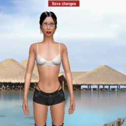 try virtual 3D sex with homosexual brute girl Halumi, 