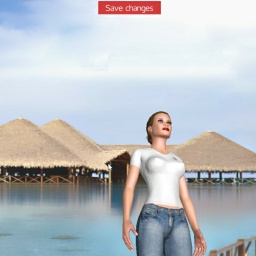 virtual sex game playing w. single girls like bisexual brute girl Azaela, 