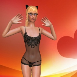 Free virtual sex games fan Cassie1236 in AChat 3D Adult World